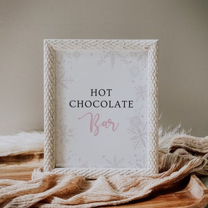 Winter Onederland Signs Bundle, Winter Onederland Birthday Girl Décorations, Flocons de neige roses Décorations de premier anniversaire, Téléchargement instantané