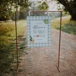 Lokal gewachsenes Babyparty-Willkommensschild, Bauernmarkt-Babypartyschild, Lokal gewachsenes Babyparty-Poster, geschlechtsneutrales Babyparty-Schild
