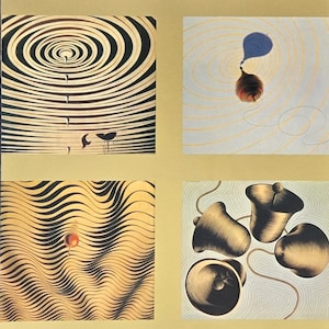 Set of 6 Victor Vasarely. Original Heliogravure. Optical Art. Interior Decoration. Vintage ©1971