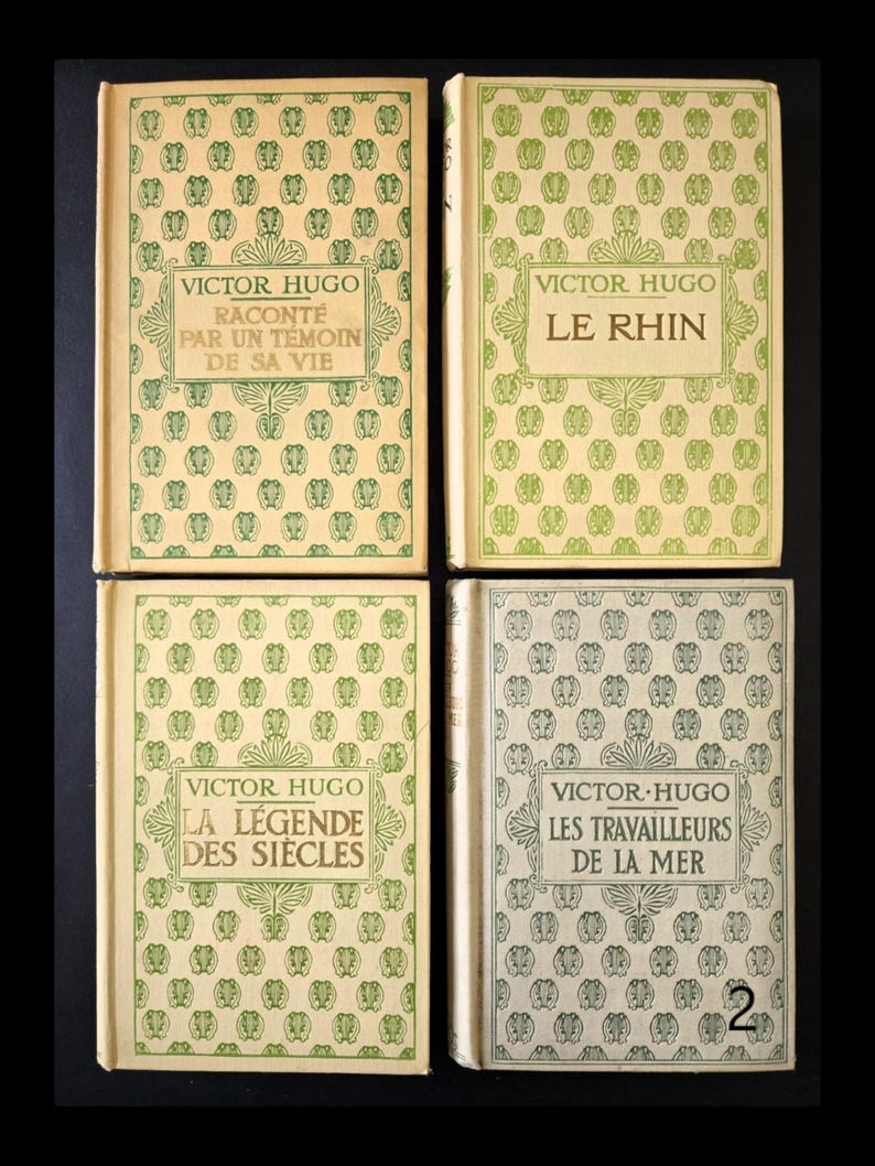 4 Vintage French Nelson Books – Romantic Decor – Antique French Books Decor c.1930 Lot 2
