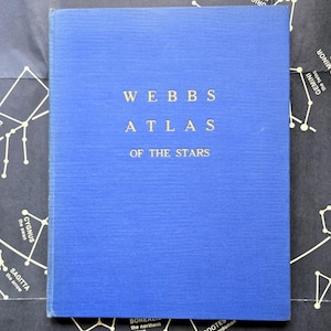 Webb's Atlas of the Stars — Rare Vintage Astronomy Atlas, Star Charts, Celestial Maps