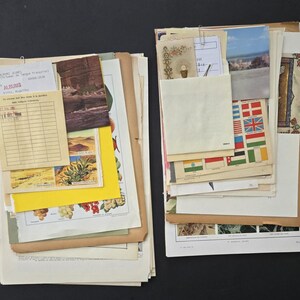 Kit de collage. Papier vintage idéal pour scrapbooking, journaling, collage