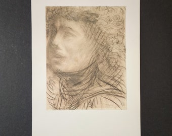 Auguste Rodin. Vintage Fine Art Lithographs. Size  13.5'' x 9.5''