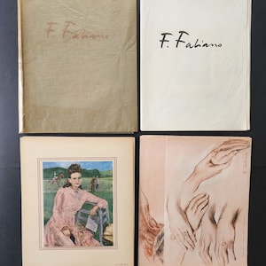 Lithographs of Fabien Fabiano, 1945. French Illustrator & Designer
