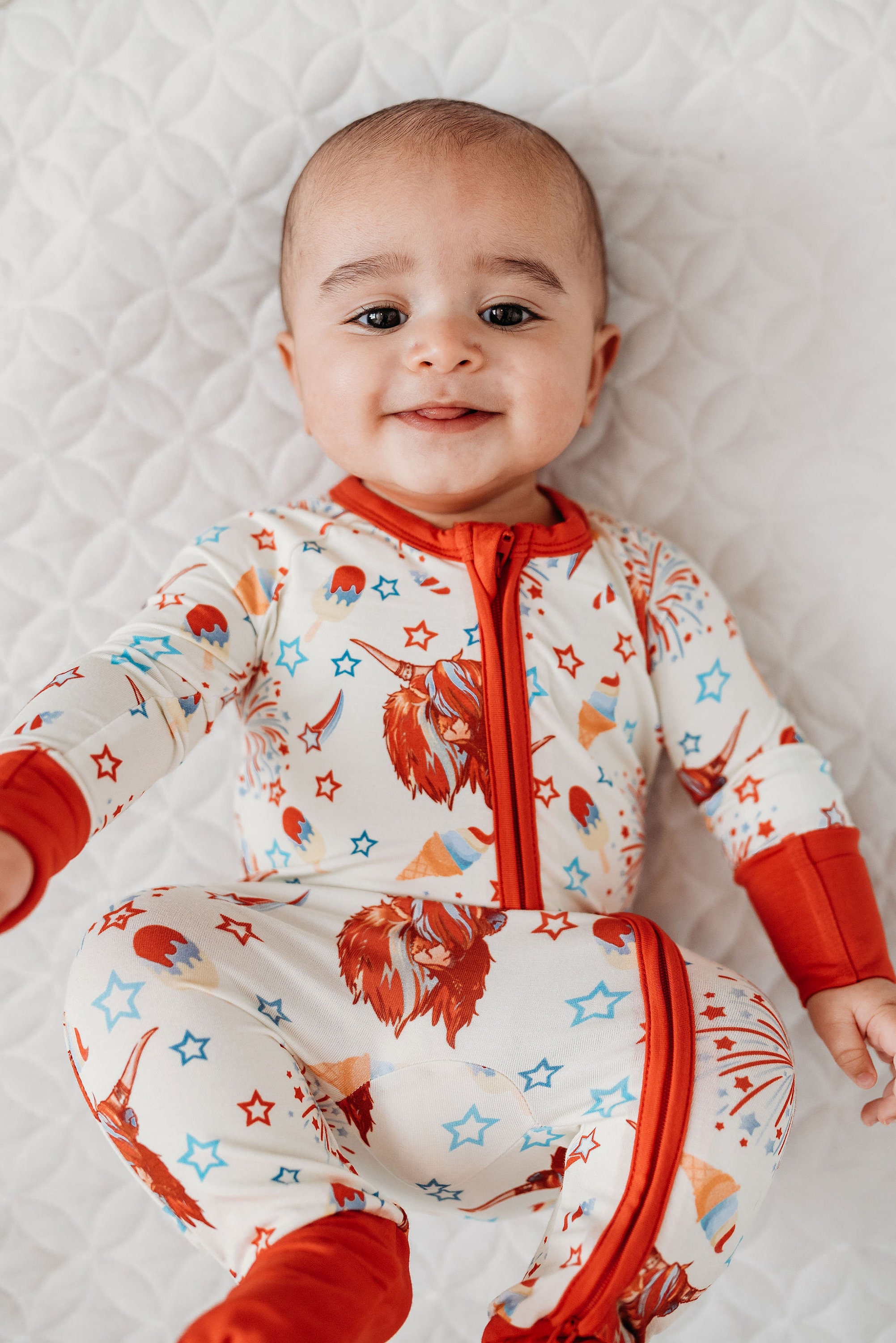 Cow Bamboo Baby Pajamas Bamboo Zippered Sleeper Cow Nursery Etsy