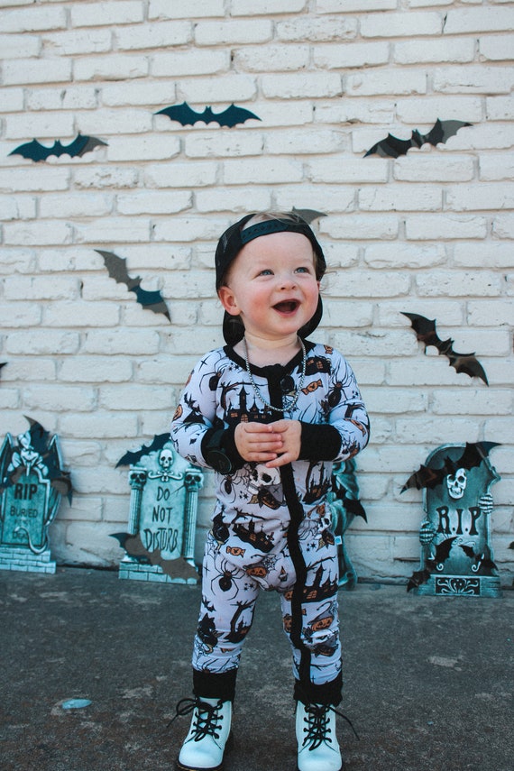 Halloween Bamboo Baby Pajamas Bamboo Zippered Sleeper Halloween