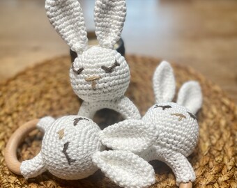 Bunny Baby Rattle Teether