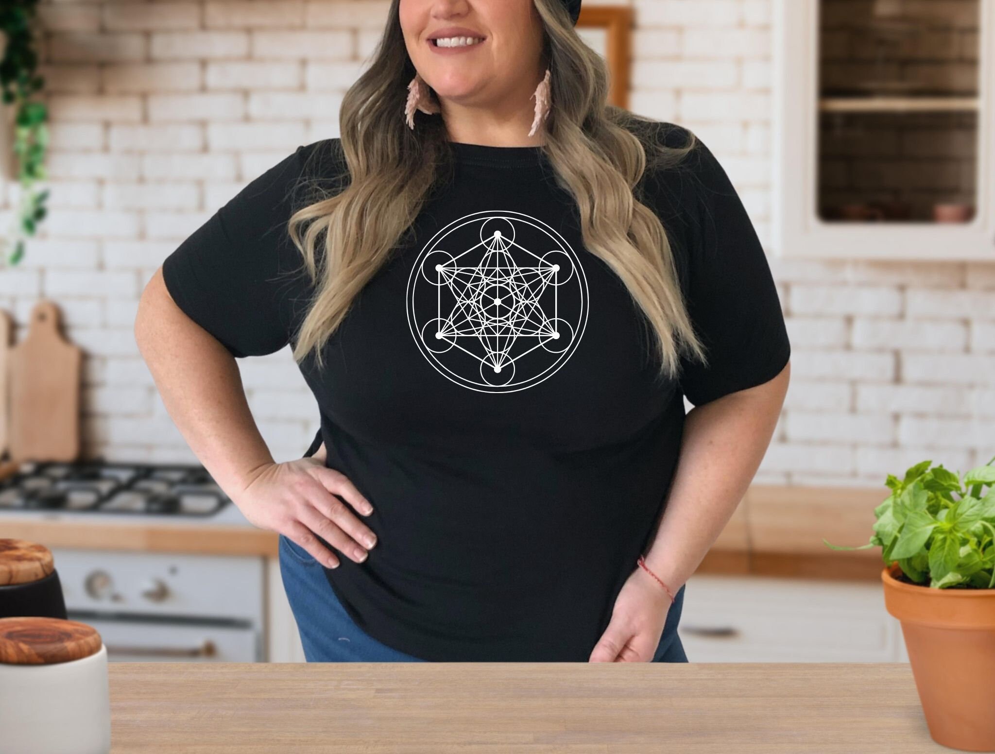 Metatron's Cube Tshirt, Metatron Cube Shirt, Sacred Symbol Tshirt