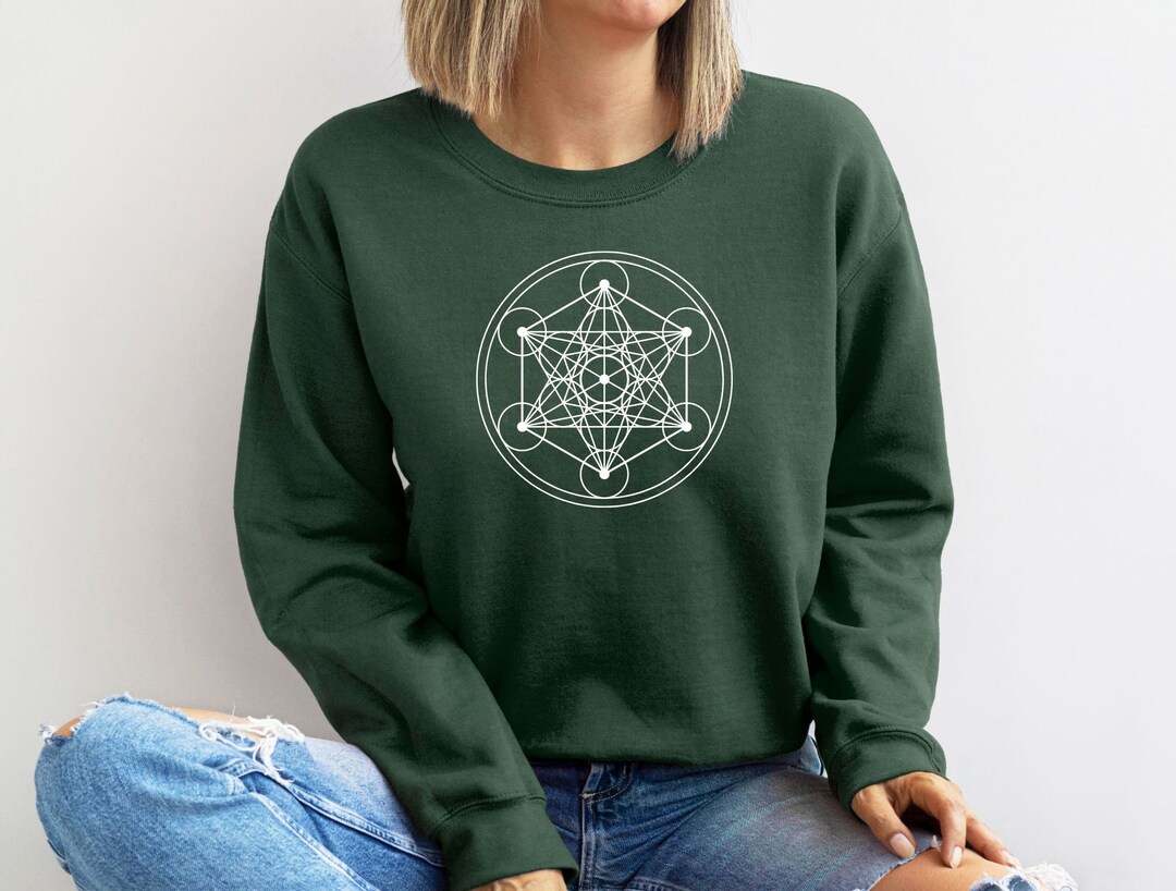 Metatron Sweatshirt, Metatron Cube Sweater, Sacred Symbol Tshirt