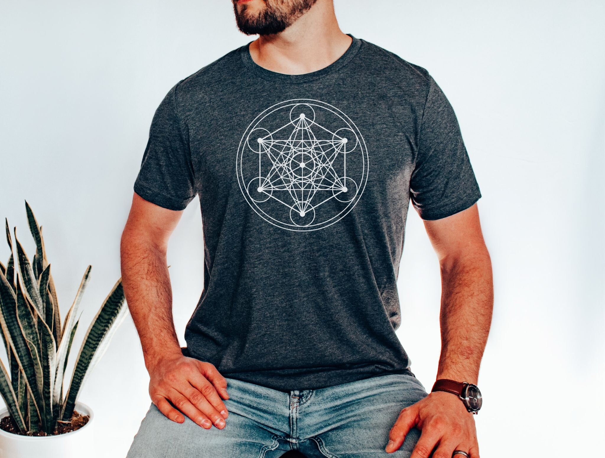 Metatron Cube Shirt, Metatron's Cube Tshirt, Sacred Symbol Tshirt