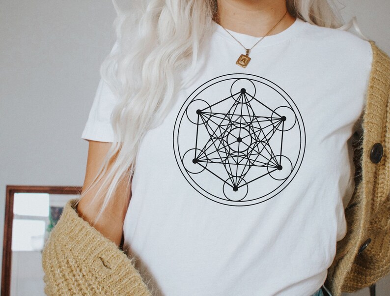 Metatron Cube Shirt, Metatron's Cube Tshirt, Sacred Symbol Tshirt