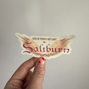 saltburn movie inspired laminated sticker, lots of people get lost in saltburn, kindle decal, scrapbooking,