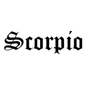 Gothic Font Scorpio