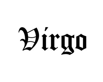 Gothic Schrift Jungfrau