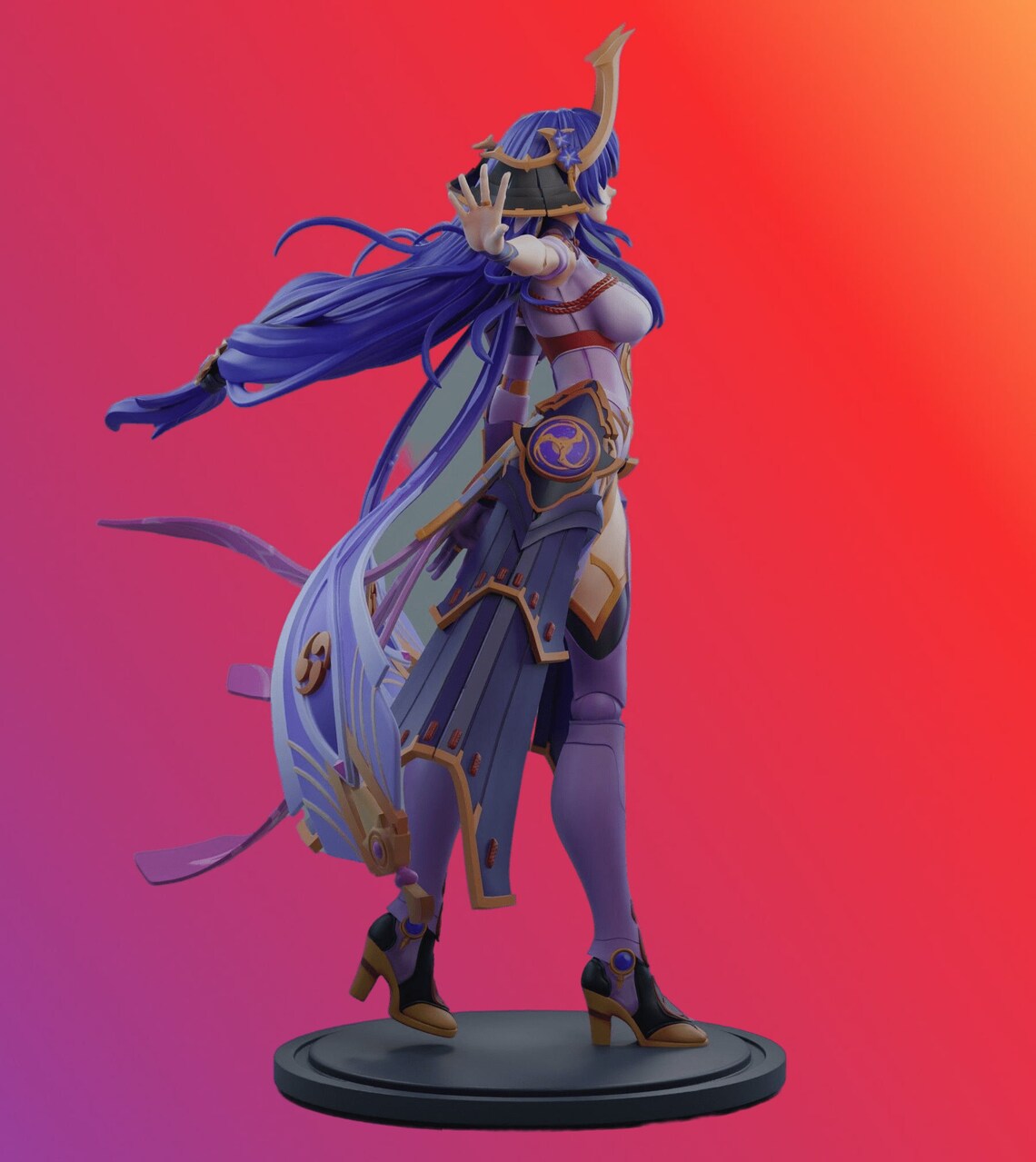 Raiden Shogun Boss Genshin Impact STL 3d Print Files Etsy Canada