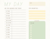 Printable Daily Planner - Etsy
