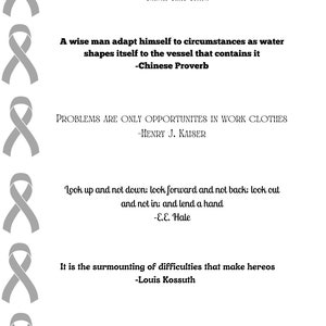 Lung Cancer Motivational Chemo Countdown