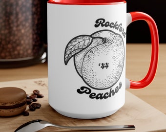Rockford Peaches, A League of Their Own Two-Tone Coffee Mugs, 15oz