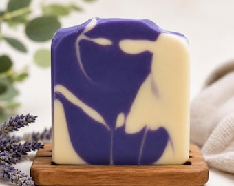 Lavender Natural Soap Bars – Cold Process, Skin Nourishing Lather, Long Lasting