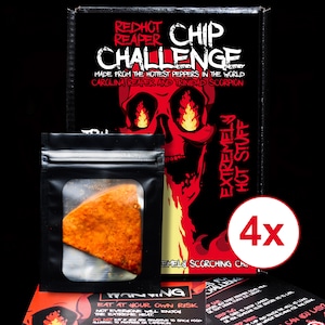 4X Carolina Reaper Chip Challenge: World&#39;s Hottest Tortilla Chip