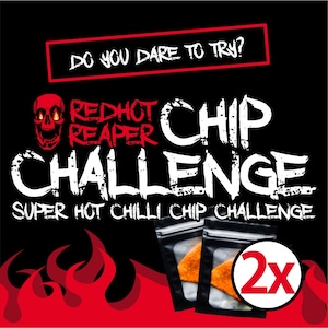 2X Carolina Reaper Chilli Chip Challenge: World&#39;s Hottest Tortilla Chip