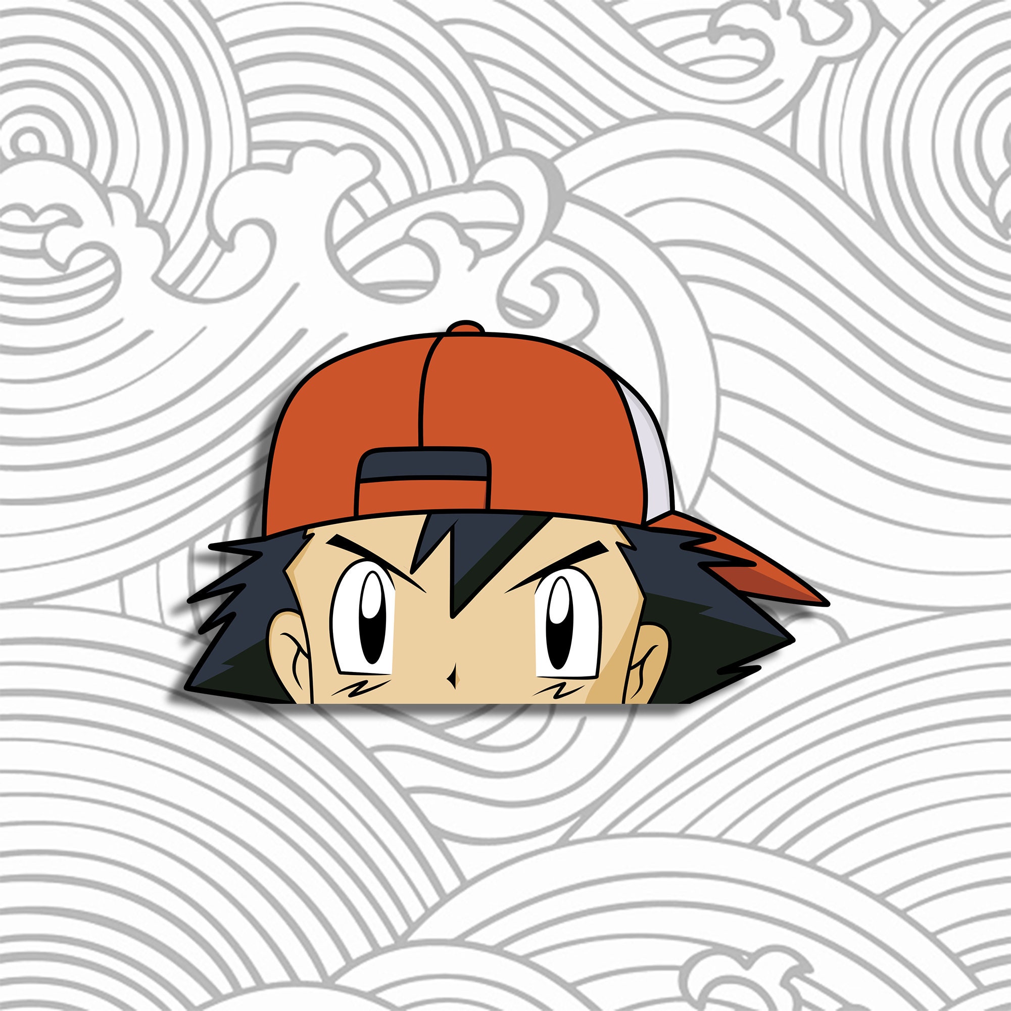 Ash Ketchum Spinning Sticker by caitcadieux for iOS & Android