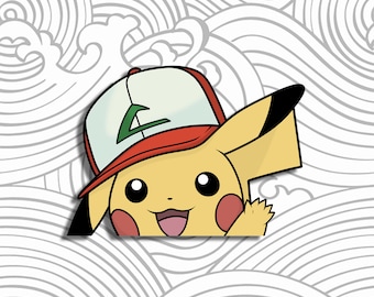 Yellow Mouse Peeker Sticker