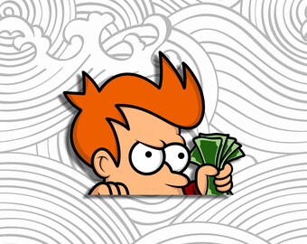 Time Traveler Peeker Sticker
