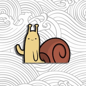 Snail Peeker Sticker