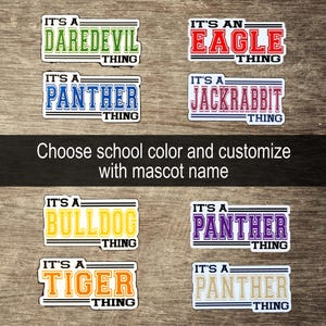 Water Resistant Vinyl Sticker | Custom Mascot | It&#39;s a &quot;Panther&quot; Thing | School Spirit | Laptop Sticker | Water bottle Sticker | Gift