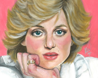 Princess Diana Embroidery | Painting of Princess | Hand Stitched 15.7 ...