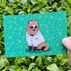 Tom Nook tanuki digital illustration - print