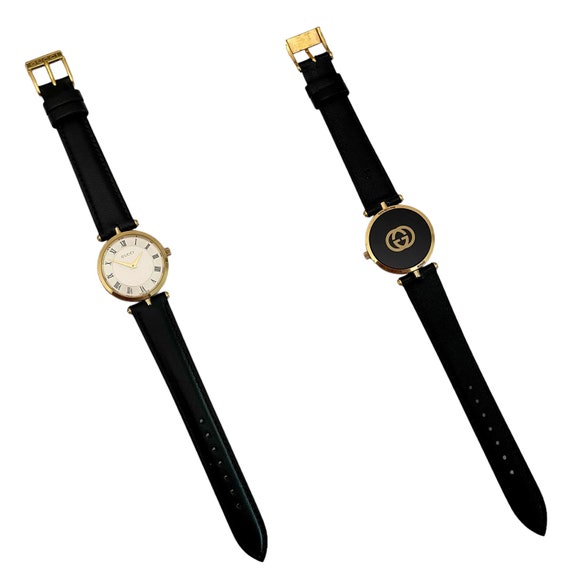 Vintage Gucci  Watch 2040 White & Gold Swiss Quar… - image 10