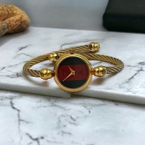 Vintage Gucci Watch - Twisted Rope Cable Band 2047L Sherry