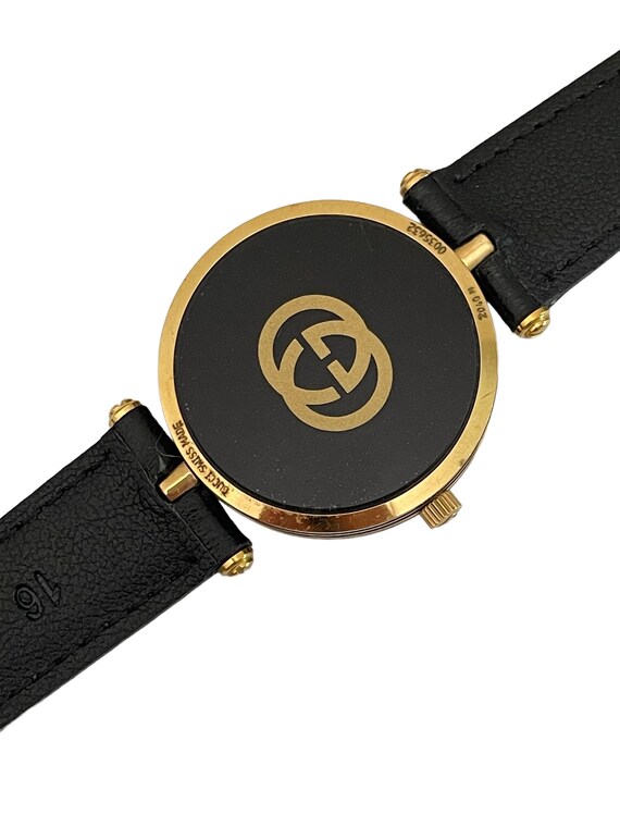 Vintage Gucci  Watch 2040 White & Gold Swiss Quar… - image 8
