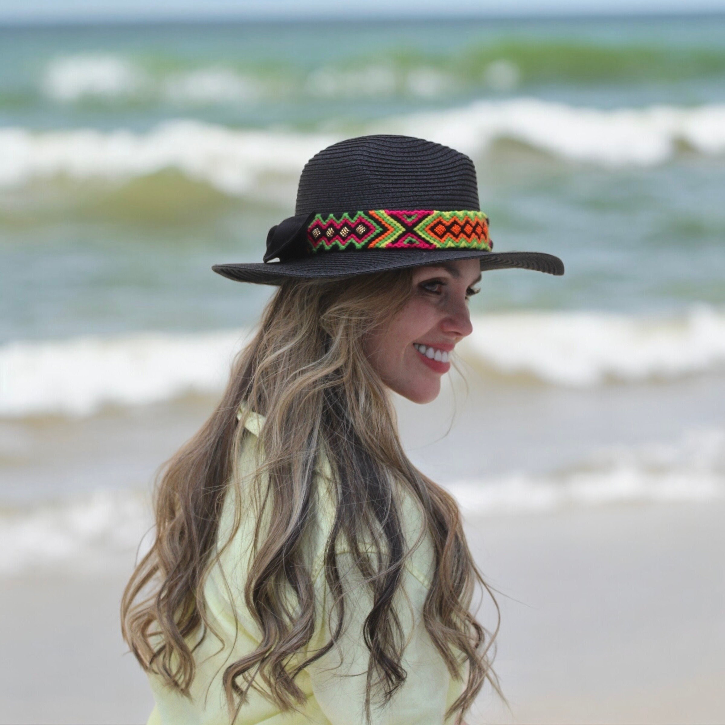 Chapeau De Paille Artisanal Huléti - Naturel Ou Coloré - Taille Unique Femme - Neuf Avec étiquettes - Été