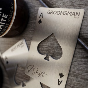 Groomsmen Gift Bottle Opener Personalized Best Man Gift Bottle Opener Wedding Gift Groomsmen Proposal Credit Card Bottle Opener Card