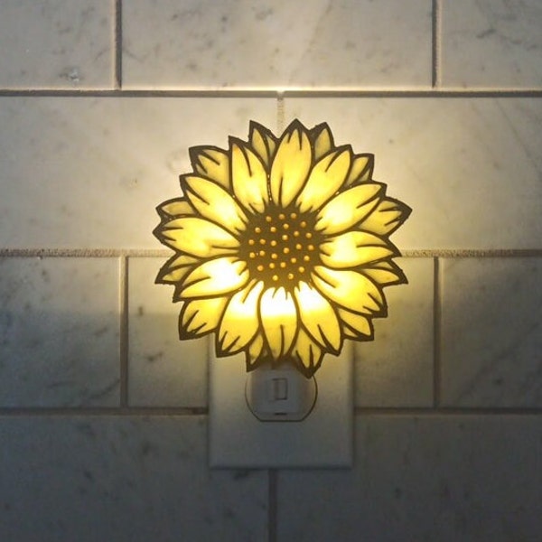 Sunflower Night Light, Sun Flower Night Light, Flower Night Light