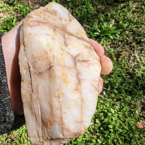 Quartz Rock * Natural Multi-Colored * Georgia USA * Over 1Lb Rough Quartz Raw Unpolished Stone * Lapidary, Collectors, or Arts and Crafts