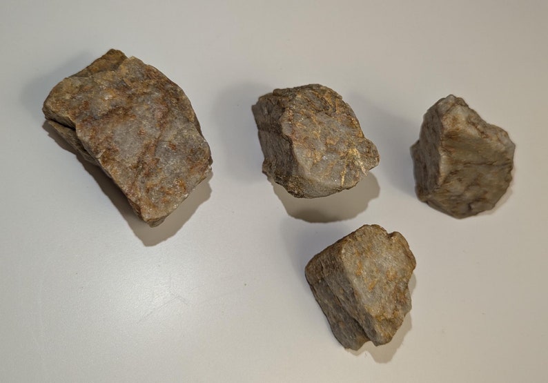 4 Piece Set of Variegated Quartzite Rocks * Over 2 Pounds of Naturally ...