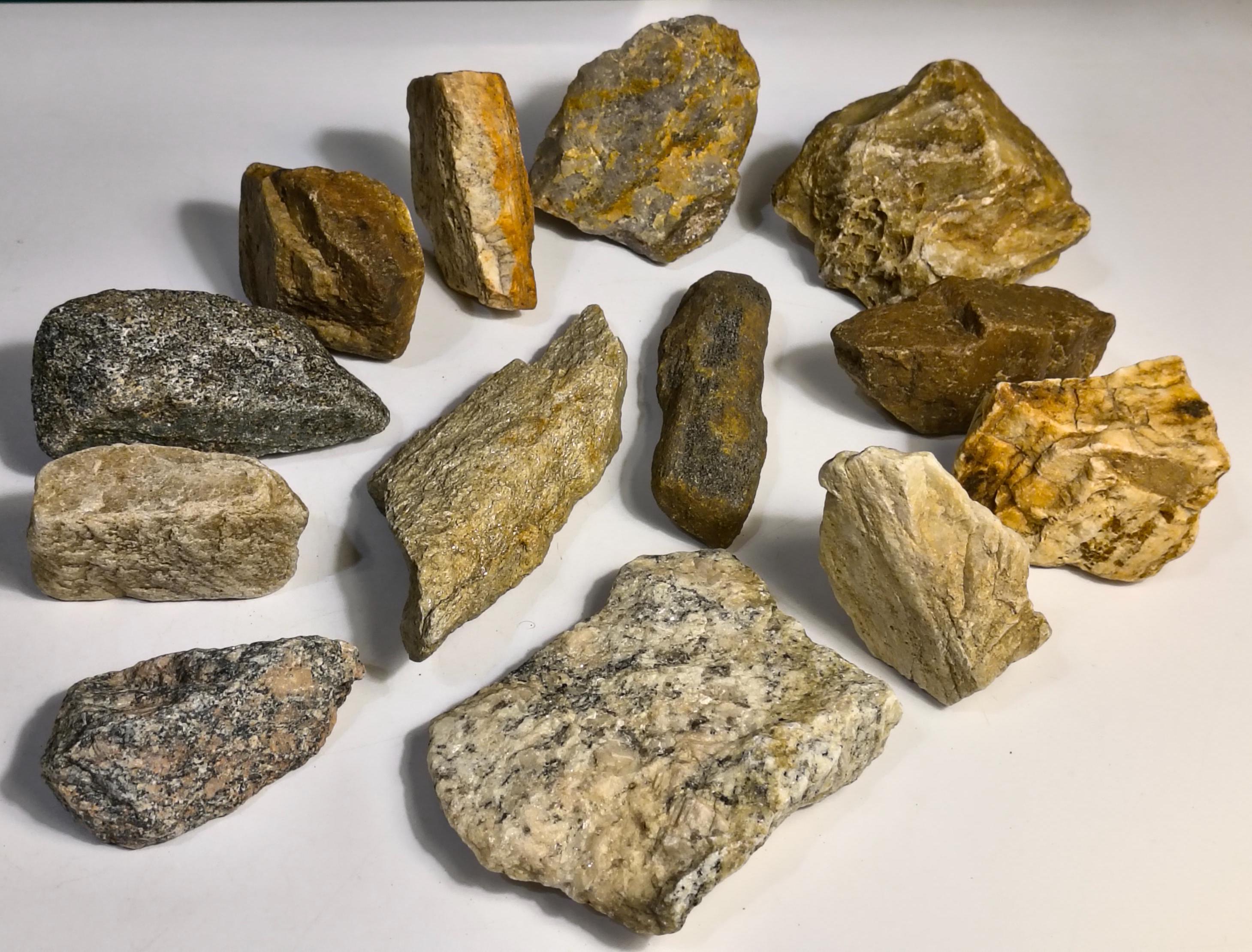 Accent Rokcs Moms Rocks & Minerals Box * Bakers Dozen Igneous, Sedimentary ...