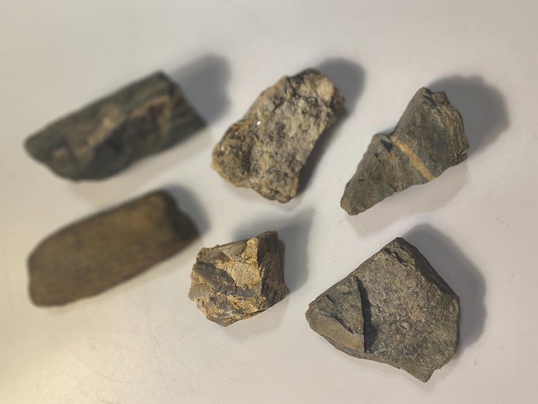 Sedimentary & Igneous Specimens * Set of 6 Common Rocks or Decorative ...