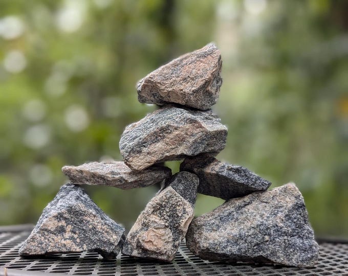 Striped Lightweight Rocks Gneiss Granite Rocks * 7-pc Metamorphic Specimens or Decorative Striped ...