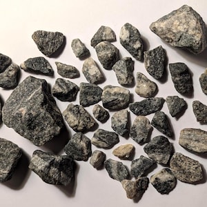 Gray, Black, White Granitic Rocks * 3 Lbs. Igneous & Metamorphic Specimens, Gneiss, and Granite Stones for Display, Substrate, Home, Hobby