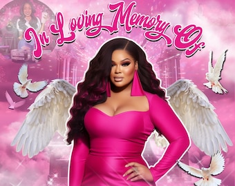 Design de camiseta memorial rosa editável no Canva