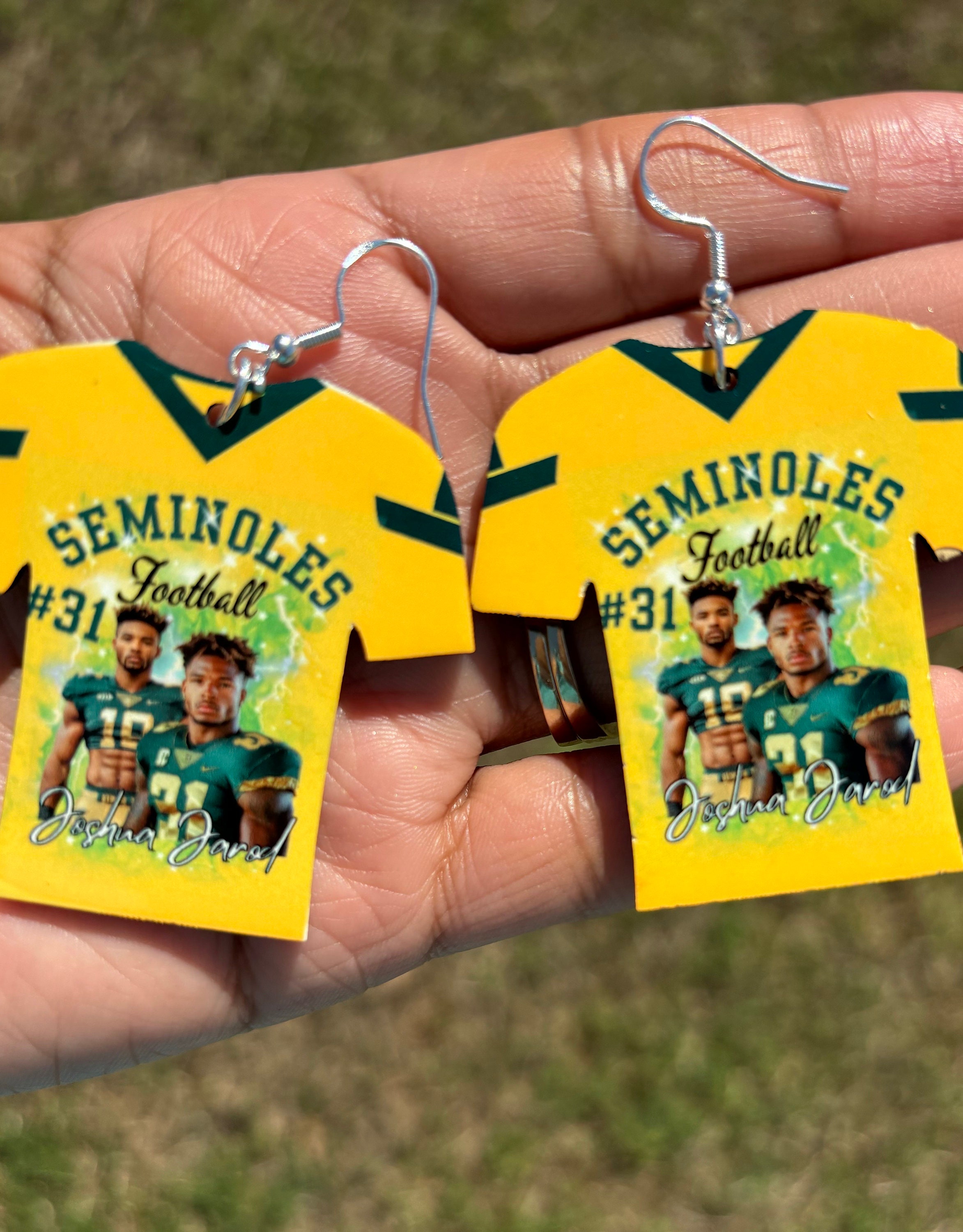 Custom Jersey Earrings