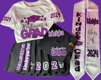 Kindergarten Graduation Set (cap, tshirt, stole only)