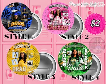 2026 Senior Grad Buttons (EMPORIA PICKUP ONLY)