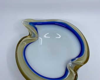 Vintage Murano Glass Ashtray,Mid Century .