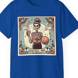 T-shirt de basket-ball pour maman, Vêtements de fan de sport, T-shirt de basket-ball pour maman, Style carte à jouer, T-shirt graphique